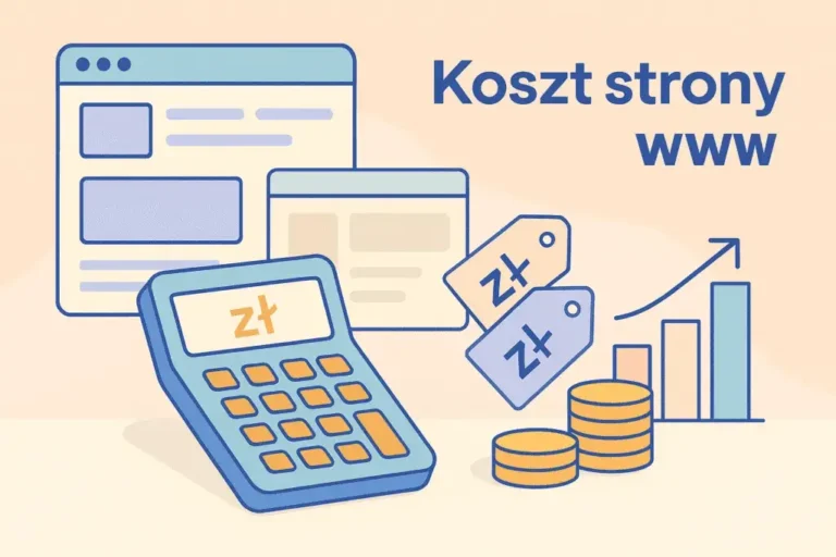 cena wykonania strony internetowej